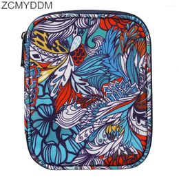 Storage Bags ZCMYDD Crochet Hook Case Zipper Vintage Flowers Pattern Knitting Kit Organiser DIY Sewing Accessories