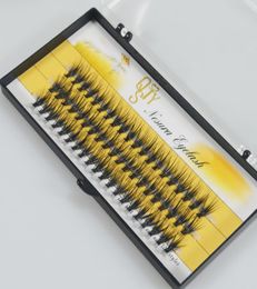 New Arrival 30D Mink Eyelashes Extension Double bushy Thick black Fake Lashes Soft 01 thickness Volume hair silk False Eyelash In4465374