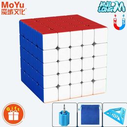 Magic Cubes MoYu Meilong 5M 5x5x5 Magnetic Magic Cube Professional 55 Speed Puzzle Children Fidget Toy 5x5 Magnet Magico Cubo Gift for Kid Y240518