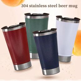 Mugs Stainless Steel With Bottle Opener Coffee Cup Insulated Ice Cream High-grade Colo Shatterproof