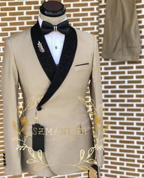 2 Piece Mens Wedding Suit Fashion Slim Business Office Sets Men Blazer Pants Man Suits For Groom Traje 240514