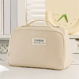 Cosmetic Bags 2024 Large Capacity Pen Bag Black Simple Japanese Pencil Case Stationery For Storage Women Makeup