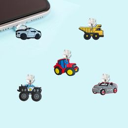 Cell Phone Anti-Dust Gadgets Transportation 1 Cartoon Shaped Dust Plug Charm For Cute Charging Port Anti Plugs Stopper Cap Pendant Dro Otfno