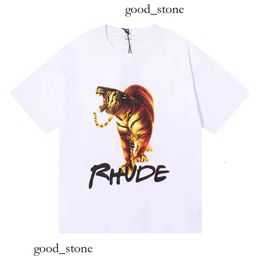 23Ss NEW rhude shirt Mens T Shirt High Quality Tess Designer Casual Fashion Short Sleeve Europe America Men Women Round Neck Tshirts US Size S-Xxl rhude short 297