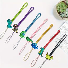 Other Cell Phone Accessories Dinosaur Cartoon Braided Strap Chain Charm Anti-Lost String Cute Aesthetic Love Girl Lanyard Drop Deliver Oth63