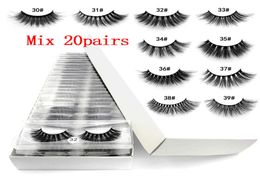 whole 3d mink false eyelashes 30 fake lashes natural long makeup lash extension in bulk ship8065282