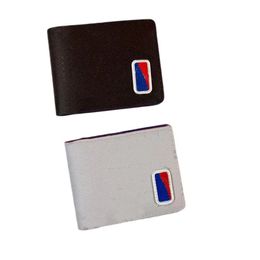 Men Purse Luxury Leather Mans Wallets Fashion Designer Wallet Brand Retro Classic Card Holders Women Coin Clutch Unisex 228t