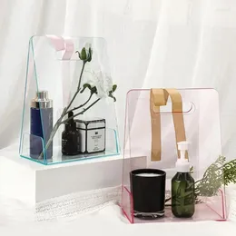 Gift Wrap Versatile Clear Flower Bouquet Bag Packagings Great For Gifts Party And Everyday Shopping Handy &Eye Catching