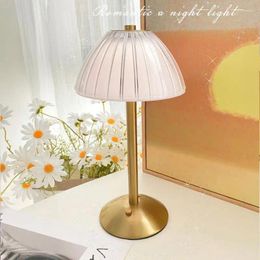 Table Lamps Night Light Dimmable Metal Wholesale Decorative Lamp Usb Touch Dimming Eye- Gift Desk Retro