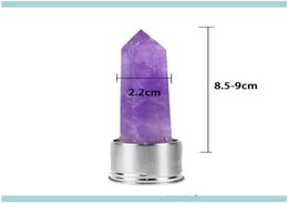 soup mug And Cam Hiking Sports Outdoors Natural Quartz Gemstone Water Direct Drinking Glass Cup Crystal Stone Obelisk Healing Wa2344532