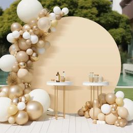 Party Decoration Round Wedding Arch Cover Fitted Stand Top Backdrop For Birthday Ceremony Banquet Decor