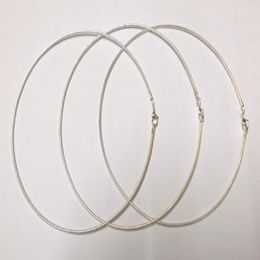 10pcs lot Silver Plated Chokers Necklace Cord Wire For DIY Craft Jewelry Gift 18inch W20 232y