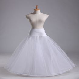 2019 New Arrives 100% High Quality A Line 1-hoop 2-layer Tulle Wedding Bridal Petticoat Underskirt Crinolines for Wedding Dress 293r