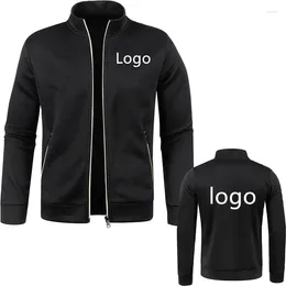 Men's Jackets Custom Sweatshirt Team Work Clothes Logo Printed Jacket High-end Business Casual Advertising Shirt