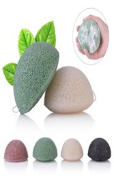 Konjac Sponge Puff Facial Sponges Pure Natural Vegetable Fiber Making Cleaning Tools For Face And Body 10pcs2083208