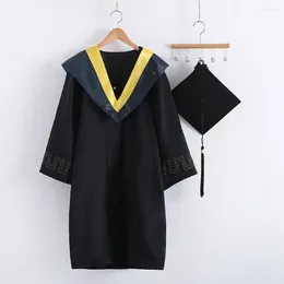Clothing Sets 1 Set Convenient Graduation Uniform 6 Colors Academic Dress Beautiful Elegant Festive Touch Anti-wear