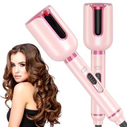 Automatic Hair Curler Spiral Waver Curling Iron Ceramic Longlasting Electric Magic Rollers Machine Professional Styling Tools 240515