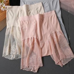 Women's Panties Plus Size Safety Short Pants Summer Women Seamless Underskirt Shorts High Waist Thigh Boyshort Sexy Lace Female