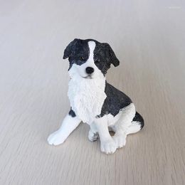 Decorative Figurines Fashion Dogs Model Resin Animals Home Decoration Crafts Miniatures Furnishing Ornaments Accessories