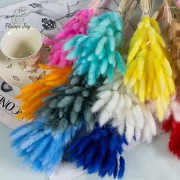 Decorative Flowers Real Natural Floral Dried Tail Grass Mixed Bouquet Table Wedding Decoration Home Accessories False Feather