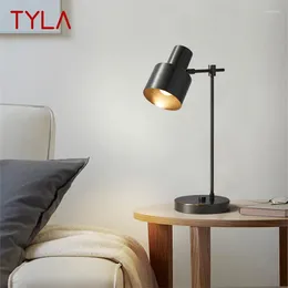 Table Lamps TYLA Contemporary Copper Lamp LED Black Brass Desk Lighting Simple Creative Decor For Home Study Bed Room