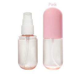 40ml 60ml Cosmetic Spray bottle Makeup Face Fine Atomizer Lotion Bottles Empty Cosmetics Refillable Plastic Capsule Shape LL