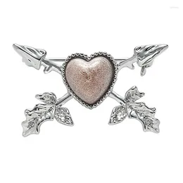 Brooches Eetit 2024 Resin Zinc Alloy Love Heart Brooch Pin For Women Stylish Unique Design Chic Jewelry Accessories Wholesale