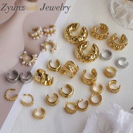 5Pairs Punk Gold Plated Ear Cuff Cartilage Ear Clip for Women No Pierced C Shape Geometric Small Earcuff Ear Wrap Earcuff Clips 240518