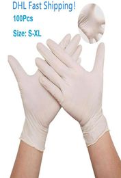 DHL Fast 4 Size SXL Disposable Nitrile gloves 100pcs Start Protective Gloves Factory Salon Household Rubber Garden Glo8740172