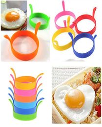 Mould Tool Egg frying machine Kitchen Silicone Fried Fry Frier Oven Poacher Eggs Poach Pancake Ring YHM598ZWL3961643