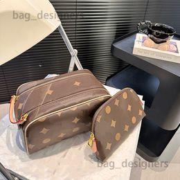 Large capacity Cosmetic Bag designer Toiletry bag Men Women Makeup Bag Double zipper Travel Bags Clutch Handbags Leather organizer bag