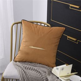 Top Simple Bed Breakfast Living Room Sofa and Bedside Modern American Pillow Cushion Model Room Embroidery Pillows Cover Gift