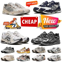 best quality Womens Mens Gel Tigers Running Shoes Low Nyc Platform Leather Walking Jogging Trainers White Clay Canyon Cream Black Metallic Outdoor Sports Sneakers