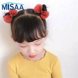 Dog Apparel Lovely Multi Scenario Usage Easy To Use Fabric Bow Knot Various Styles Hairpin Baby Hair Accessory Art