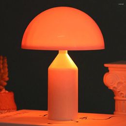 Table Lamps Mushroom Bedroom Night Light Brightness Adjustable Decorative Colour Changing Minimalist Battery Operated Home Decoration