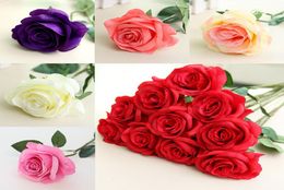 Artificial Flower Rose Silk Flowers Real Touch Peony Decorative Party Flower Wedding Decorations Flowers Christmas Decor WX916345141745
