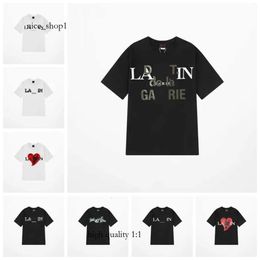 Lavinss Tee Brand Men's T-Shirts Designer Luxury Classic T Shirt Chest Letter Printed Shirt High Street Tshirts Shoe Cotton Loose Tees Hoodie 5360