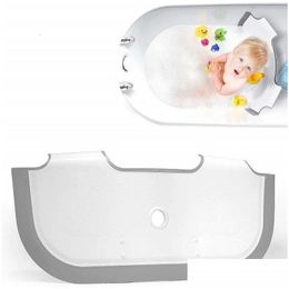 Bathing Tubs Seats Portable Pp Baby Shower Bathtub Dam Adjustable Bath Accessories Save Water Baffle Sile Suction Cup Separator Drop D Otgvb