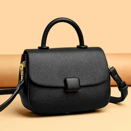 Bag PU Leather Elegant Women Messenger Bags With Flower Office Ladies Totes Pure Handbag For Female Crossbody Shoulder Wallet