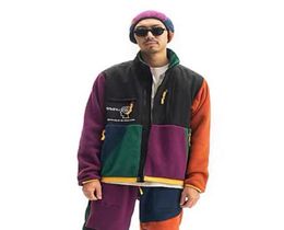 20FW Colour Matching Splice Fleece Jacket Men Women Windproof Zipper Jacket Winter Warm Coats Fashion High Street Outwear15850272672607