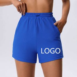 Lu Align Shorts Summer Sport pocket sports two-layer women's summer braided yoga fiess shorts LL Lmeon Gym Woman