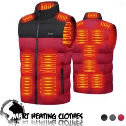 Hunting Jackets Winter Warm USB Self-heating Vest 15 Areas Electric Heated Sports Thermal Cycling Climbing Hiking Outdoor Windproof Coat