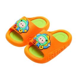 Slipper Kids cute slippers summer boys shoes indoor non-slip cartoon flip-flops baby kids bath slippers for girls Y240518