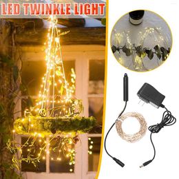 Decorative Flowers 14 Outdoor Lights Beam LED With Garlands 280 Light Curtains Home Decor Winter Door For Outside Over Wreath Hanger