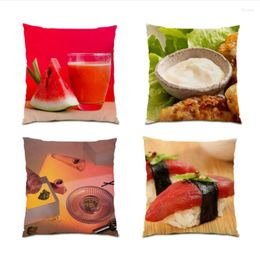 Pillow Polyester Linen Material Sofa Cover Office Holiday Gift Living Room Sofas Printing Car Home Decor E1239