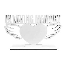 Sublimation MDF Wooden Po Frame DIY Blank In Loving Memory Plaque Wooden Personalised Festival Gift Friends Family Lovers1100989