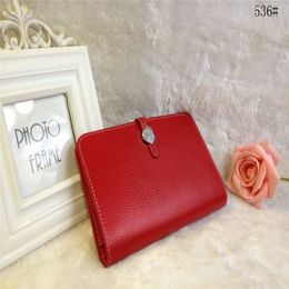 Free ShippingGenuine Leather Wallet Women Wallets Purses and Handbags 536 309l
