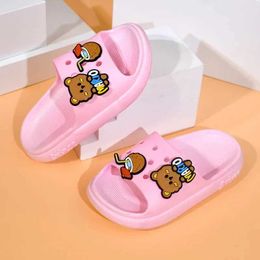 Slipper Childrens Sandals DIY Home Baby Bath Non-slip Flip-flops Home Boys Shoes Slippers for Girls Y240518