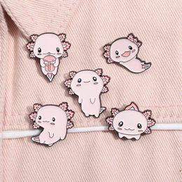 Brooches 5 Pcs Cute Pink Animal Fish Alloy Brooch Cartoon Costume Badge Backpack Accessories