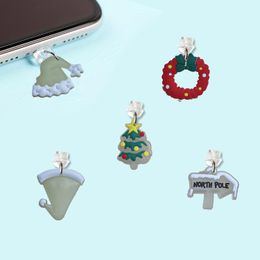 Cell Phone Straps Charms Christmas Fluorescence Cartoon Shaped Dust Plug Anti Compatible With Plugs Charm For Type-C Charging Port C Otv7P